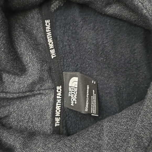 The North Face Gray and Red Sweatshirt Hoodie Women's Medium M - Picture 2 of 6